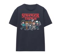 Stranger Things Womens Cartoon T-Shirt - Athletic Heather - XL - Athletic Heather