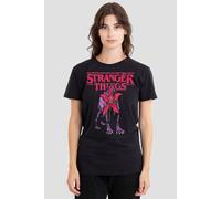 Stranger Things Women's Demodog Drip T-Shirt, Black | Size: XL Stranger Things Black XL