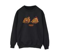 Stranger Things Womens Demogorgon Pumpkin Sweatshirt - Black - Black - L