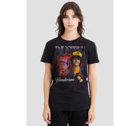 Stranger Things Women's Dustin Homage T-Shirt, Black | Size: Small Stranger Things Black S