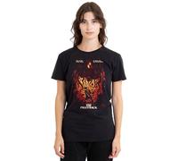 Stranger Things Womens Eddie Munson Poster Ladies Shirt, Black, Black, M UK