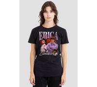 Stranger Things Women's Erica Homage T-Shirt, Black | Size: Large Stranger Things Black L