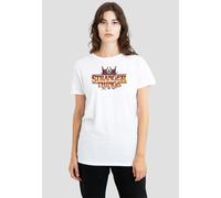 Stranger Things Women's Flame Logo T-Shirt, White | Size: Medium Stranger Things White M