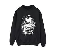 Stranger Things Womens Friends Don´t Trick Sweatshirt - Black - Black - S
