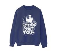 Stranger Things Womens Friends Don´t Trick Sweatshirt - Navy Blue - Navy Blue - M