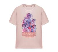 Stranger Things Womens Glow T-Shirt - Pink - XXL - Pink