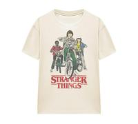 Stranger Things Womens Hawkins Bike Riders T-Shirt - Natural - M - Natural