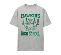 Stranger Things Womens Hawkins Tigers 86 T-Shirt - Athletic Heather - Athletic Heather - XXL
