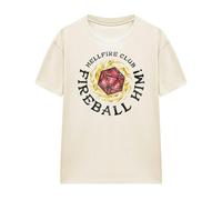Stranger Things Womens Hellfire Club Fireball Him T-Shirt - Natural - XXL - Natural
