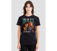 Stranger Things Women's Holly Homage T-Shirt, Black | Size: Large Stranger Things Black L
