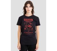 Stranger Things Women's Mindflayer Group Horror Movie Poster T-Shirt, Black | Size: Large Stranger Things Black L