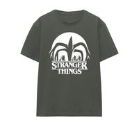 Stranger Things Womens Mindflayer Silhouette T-Shirt - Charcoal - Charcoal - XXL