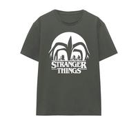 Stranger Things Womens Mindflayer Silhouette T-Shirt - Charcoal - L - Charcoal