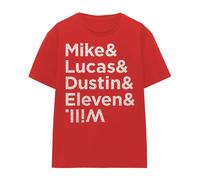 Stranger Things Womens Names T-Shirt - Red - S - Red