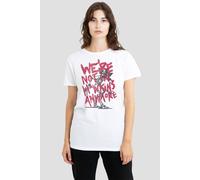Stranger Things Women's Not In Hawkins T-Shirt, White | Size: Medium Stranger Things White M