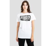 Stranger Things Women's Punk Logo T-Shirt, White | Size: 2XL Stranger Things White 2XL