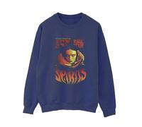 Stranger Things Womens Raise Your Spirits Sweatshirt - Navy Blue - Navy Blue - XL