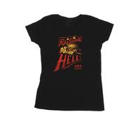 Stranger Things Womens Raising Hell Cotton T-Shirt - Black - Black - XXL
