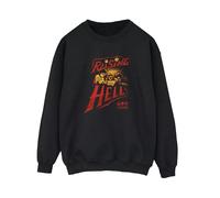 Stranger Things Womens Raising Hell Sweatshirt - Black - 3XL - Black