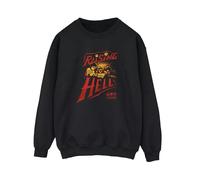 Stranger Things Womens Raising Hell Sweatshirt - Black - Black - XXL