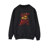 Stranger Things Women's Raising Hell Sweatshirt in Black | Size: 2XL Stranger Things Black 2XL
