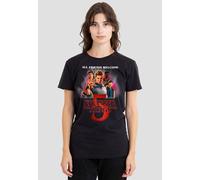 Stranger Things Women's Season Five Poster T-Shirt, Black | Size: Medium Stranger Things Black M