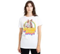Stranger Things Women's Stupid Boys Ladies T Shirt, White, M