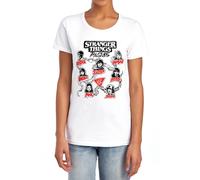 Stranger Things Women's Tales From 85 Character Vines T-Shirt, White | Size: Small Stranger Things White S