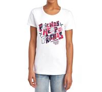 Stranger Things Women's Tales From 85 Friends Help T-Shirt, White | Size: Small Stranger Things White S