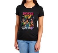Stranger Things Women's Tales From 85 Hic Poster T-Shirt, Black | Size: Small Stranger Things Black S