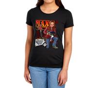 Stranger Things Women's Tales From 85 Max T-Shirt, Black | Size: Medium Stranger Things Black M