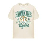 Stranger Things Womens Tiger Laurel T-Shirt - Natural - L - Natural