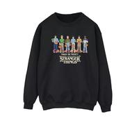 Stranger Things Womens Trick Or Treat Sweatshirt - Black - Black - L