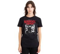 Stranger Things Womens Vecna Mindflayer Poster Ladies Shirt, Black, Black, S UK