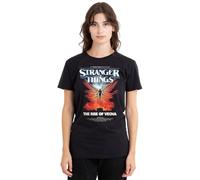 Stranger Things Womens Vecna Rise Poster Ladies Shirt, Black, Black, M UK