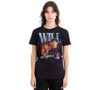 Stranger Things Womens Will Homage Ladies Shirt, Black, Black, M UK
