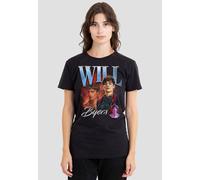 Stranger Things Women's Will Homage T-Shirt, Black | Size: Medium Stranger Things Black M