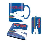 Stranger Things WSQK Mug and Coaster Set - Blue/White/Red - Blue/White/Red - One Size