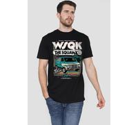 Stranger Things Wsqk The Squawk Retro T-Shirt, Black | Size: 5XL Stranger Things Black 5XL