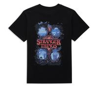Stranger Things x Alex Hovey Logo Four Seasons Men's T-Shirt - Black - L