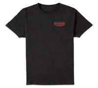 Stranger Things x Alex Hovey Logo Four Seasons Men's T-Shirt - Black | Size: Small Stranger Things Black S