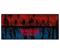 Stranger Things (Scene) XL Desk Mat - Official Netflix Merchandise by Pyramid International, 81cm x 36cm Gaming & Office Mat with Hawkins Scene Design