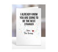 Stranger to be card, Love You, Fathers, Mothers Day from The Bump, Already Know You Are Best, Funny Gifts, Present for Christmas, A5-237_206
