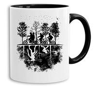 Stranger Up Down - Cup Coffee Pot Gift Things Demogorgon Elfie Dustin Jane Hopper Upside Down tv blu-ray DVD, Farbe2:White