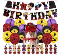 StrangerThings Theme Birthday Party Decorations Supplies: Banner, Balloons, Cake Toppers, Cupcake Toppers, Cake Decorations