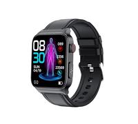 (Strap Black) E500 Blood Glucose Smart Watch Ecg Monitoring Blood Pressure Body Temperature Smartwatch