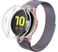 Strap Compatible with Compatible with Samsung Galaxy Watch 42mm / Active 2 / Galaxy Watch 3 41mm 20mm Stainless Steel Metal Mesh Bracelet Replacement for Samsung Gear Sport/Huawei GT2 42mm (Color :
