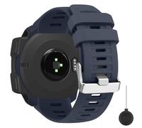 Strap compatible with Garmin Instinct 2/2 Solar Tactical/Crossover/Tactical/Esports/Tide Strap, 22mm Adjustable Soft Silicone Replacement Band (Deep blue)