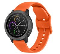 Strap Compatible with Garmin Vivoactive 3 Strap, 20mm Soft Silicone Strap Replacement Wristband for Garmin Vivoactive 3 Music/Venu/Vivomove 3/Luxe/Style/HR/Forerunner 245/645 Music (Orange)