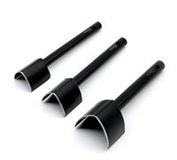 Strap End Punch 3 Pcs Leather Craft Tools V-Shape Cutter Punch Set Leather Craft Tools for Crafting Strap Belt Wallet and Bag DIY Craft Handwork Project
